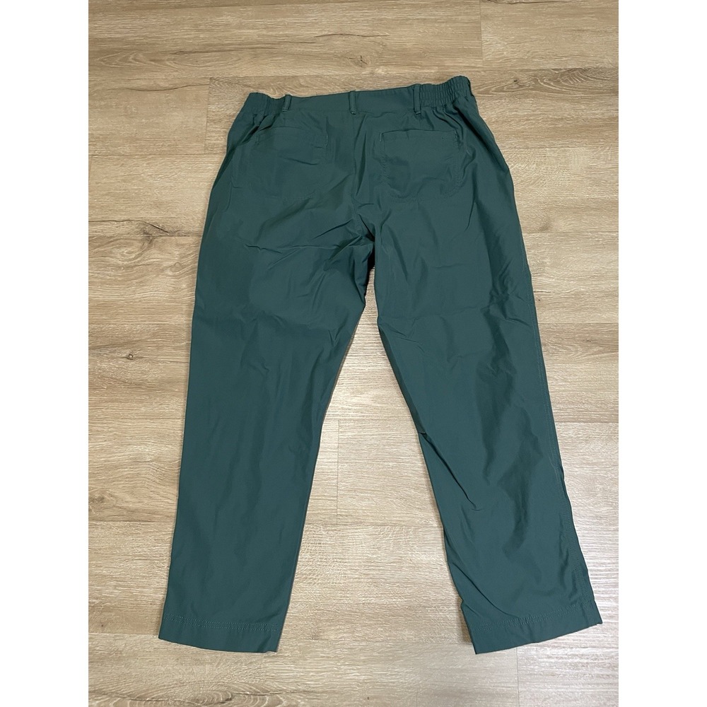 Kirkland Pants Womens 10 Green Travel Outdoor Hiking Fishing Stretch Crop Nylon - Picture 2 of 6